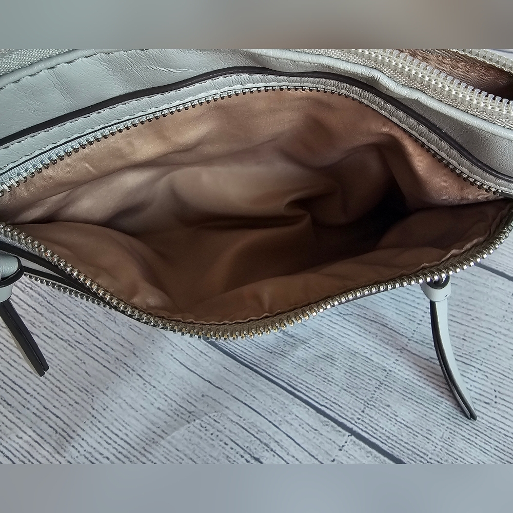 Y2K Nine West Light Gray Crossbody Bag - Picture 9 of 13